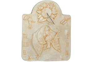 QEM Cadran Solaire Motif Chasse Pierre Naturelle 41cmx51cm