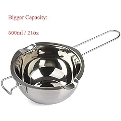 Tspkey Bol pour Bain Marie en Acier Inoxydable 18/8 avec poignée résistante à la Chaleur