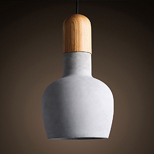 Preisvergleich Produktbild Creative Zement einzigen Kronleuchter Moderne einfache Massivholz Esstisch Kronleuchter Esszimmer Café Anhänger Kette: 1800mm (verstellbar)