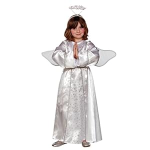 Ángel Ángel Disfraz con alas y aureola Disfraz Para Niños
