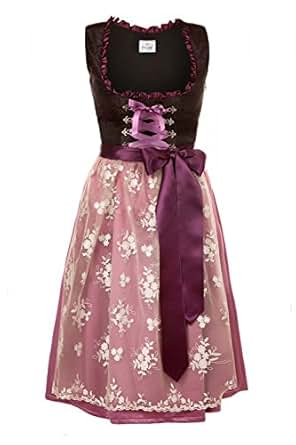 Exklusives Designer Midi Dirndl mit Spitzen Dirndlschürze