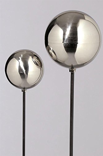 Gartenstecker Gartenstab Stecker Galaxy Edelstahl silber – H100cm - 3