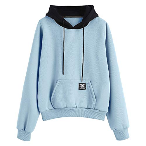 Sonnena Sweat-Shirt à Manches Longues pour Femmes, Pull à Capuche Tops Imprimé Sweat Capuche Veste de Sport pour Femmes