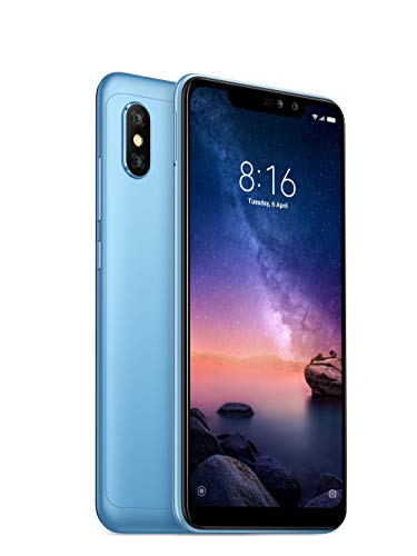 Xiaomi Redmi Note 6 Pro - Smartphone de 6.26" (4G, Octa-Core Snapdragon 636, RAM de 4 GB, Memoria de 64 GB, cámara Dual de 12+5 MP, Android) Color Azul