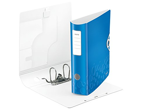 Leitz  Archivador de Palanca  Azul Metalizado  A4  Lomo curvado de 7 5 cm ancho  Cierre con Goma el  stica  Polyfoam Ligero  Active WOW  11060036 Leitz  Archivador de Palanca  Azul Metalizado  A4  Lomo curvado de 7 5 cm ancho  Cierre con Goma el  stica  Polyfoam Ligero  Active WOW  11060036