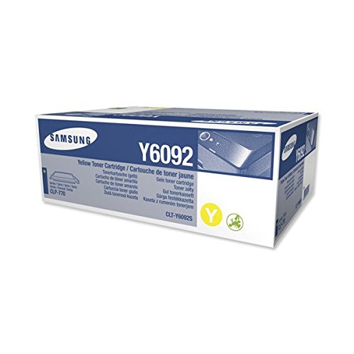 Samsung CLT-Y6092S/ELS Original Toner (Hohe Reichweite, Kompatibel mit: CLP-770ND, CLP-775ND) cyan