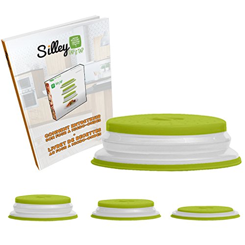 silley® Mikrowellenuhr, ausziehbar & # x2605; Deckel faltbar für Mikrowelle – minimaler Platzbedarf. – Spülmaschinenfest