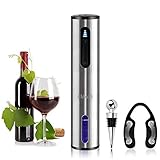 ❤ EL PAQUETE INCLUYE: 1 x abridor de vino eléctrico, 1 x tapón de vino, 1 x cortador de papel de aluminio, 1 x cable de cargador USB, 1 x manual del usuario.