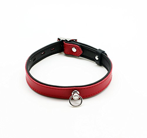 Preisvergleich Produktbild SMspade Bondage Erweiterte Abschließbare Leder Red Collar