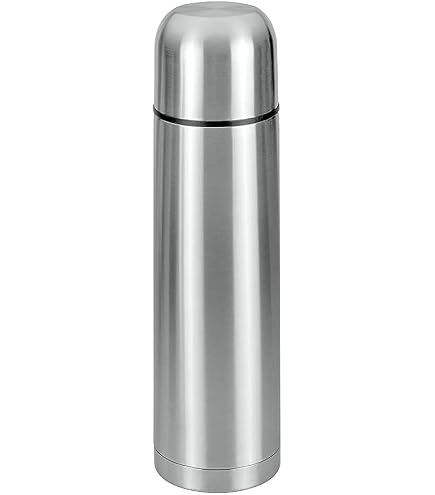 Bouteille Isotherme Pioneer 4L - Acier Inoxydable - Pour Café, Thé, Eau Chaude Ou Froide - Argentée