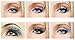 Bundle Monster 8pc Fashionable Fun Temporary Eye Tattoo Makeup Crystal Gem Glitter Liner Packs- Butterfly, Wings, Star