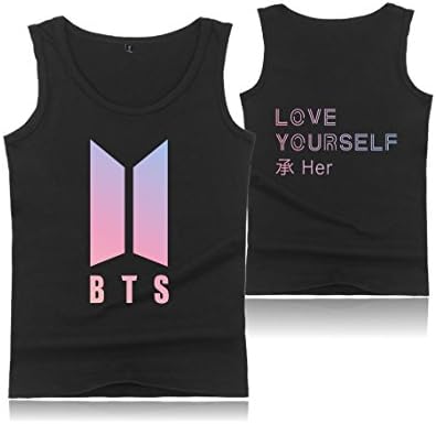 Kpop BTS Love Yourself Her The Same Style Suga Rap-Monster Jimin Jin J-Hope Jung Kook Fashion for Unisex Vest