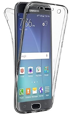 Phonillico Coque Galaxy S9 - Housse Etui Gel TPU Silicone Intégrale Transparent Protection Full Silicone Souple Ultra Mince Fine Slim Leger Tactile Deux Parties Avant Arrière Emboitable Phonillico®