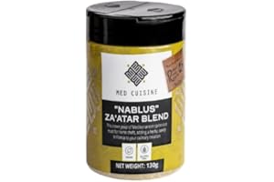 Med Cuisine "Nablus" Za'atar Mix 130GR Shaker! - A Staple Herb Blend in Middle Eastern Kitchens - Aromatic Middle Eastern Spice Mix - Vegan Food Seasoning Mix