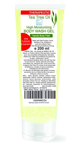 Sapone Terapéutico con Tea Tree Olio (albero del tè) 200 ml - Azione antimicotica-antibatterica- anti piojos