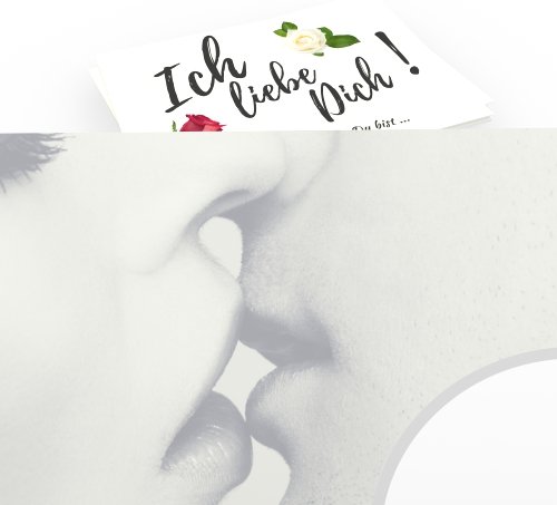 Jahrestag Geschenk für sie & ihn – Elegant Ich liebe Dich sagen – Süße Liebeserklärung für Frau & Mann – Coole Geschenkidee zum Finden Lassen – 15 exklusive Deko Überraschungs-Karten - 3
