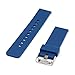 Produktbild Woodln Silikon Smart Watch Strap Zubehör Uhrenarmband Armband für Pebble Time / Pebble Time Steel / Motorola 360 2nd Gen / Samsung Gear 2 R380 R381 R382 / LG G Watch W100 / LG G Watch R W110 / LG Watch Urbane W150 / Asus ZenWatch / Asus Vivowatch (Black Gray)