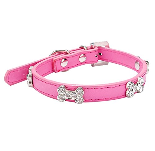 Dog-CollarUlarma-Dog-Collar-Bling-Crystal-With-Bone-Necklace-Pet-Puppy-Cat