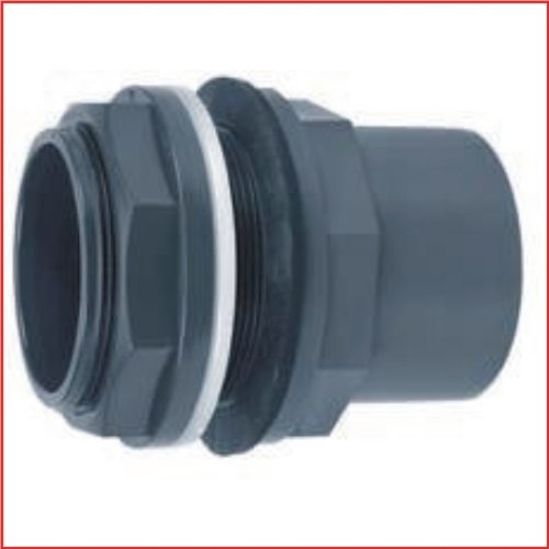 VDL graue PVC Tankdurchführung 50/63x50mm, 2"