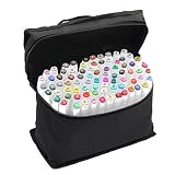 【80 COLORES SURTIDOS】 - Conjunto de 80 colores, incluidos rojo, dorado, plateado, marrón, azul, rosa, blanco, negro, violeta, verde, verde oliva, etc. Todos los bolígrafos son dobles (1 mm / 6 mm), viñeta bien para el trabajo de detalle y el otro cincel de punta ancha para llenar áreas más grandes. Se pueden mezclar perfectamente, si pones uno transparente sobre uno oscuro que apenas notarás (depende de los colores), pero se puede hacer.