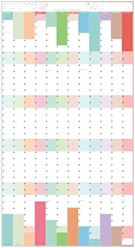2018 Family Year Planner - Extra-large Laminated Wall Planner