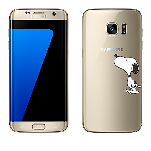 Samsung Galaxy S7 Edge Hülle von licaso® aus TPU schützt Dein S7 Edge 5,5" Schutz-Hülle Cover Snoopy Peanuts Charlie Brown Case transparent klare Schutzhülle galaxys6 galaxys7 Tasche Silikon Style (Samsung Galaxy S7 Edge, Snoopy)