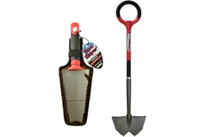 ROOTSLAYER Venteo - Pack Noir - Adulte à Main Dresse Bordures™ - Jardin - Acier de Carbone - Manche 360°