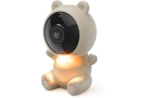 Hama övervakningskamera inomhus WLAN (smart WLAN-kamera med app, babykamera mörkerseende, mänsklig rörelsedetektering, buller