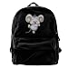 Produktbild Rucksäcke, Daypacks,Taschen, Classic Canvas Backpack Dance Glowing Mouse Unique Print Style,Fits 14 Inch Laptop,Durable,Black