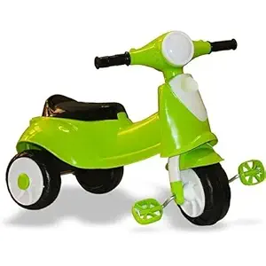 COLORPUNCH Toy Scooter Wheelie Activity Ride-on/ Kids Ride On/ Baby Ride On Toys with Musical Tunes & Light Suitable for Boys & Girls 1 to 5 Years Old Baby Kids Gift (Green)