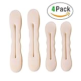 Blonde Hair Bun Maker - Strong Holder Hair Sponge Upgraded Version 4 Magic Beauty Hair Hairstyle Foam Sponge Donut Maker Ponytail Fast Bun Twister Tie 2 Large and 2 Small (Beige)
