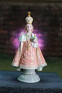 Breeze Handicrafts Imported Poly Marble Christian Showpiece Child Jesus Statue for Home Decor Child Jesus Figurines Baby Jesus Statue Big size1 Feet Multi Color [1] PMLC 01