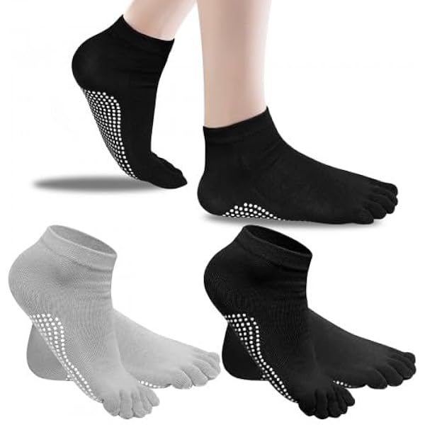 Calze Antiscivolo YogaAddict - Per Yoga, Pilates E Attività Fitness