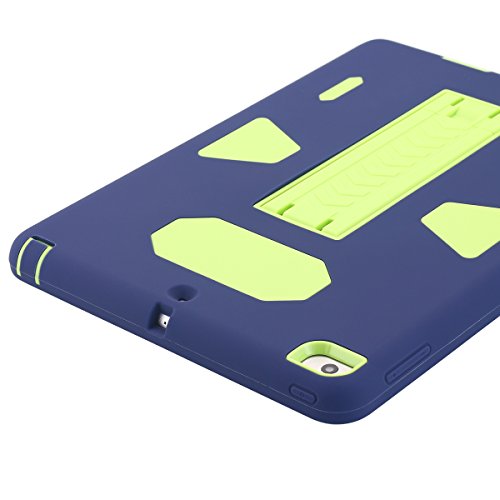 New iPad 2017 9.7 inch Hülle, Snewill Hybride Stoßfest Verteidiger Rüstung Hohe Auswirkung Ganzkörper-Schutz Eingebauter Kickstand Sache Hülle Gehäuse für Apple New iPad 2017 9.7 inch- Navy Blue - 8