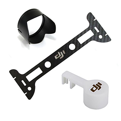 Preisvergleich Produktbild Anbee Bündel von Kohlenstofffaser Gimbal Schutz + Objektivdeckel + Gegenlichtblende für DJI Phantom 3 Quadkopter