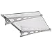 Produktbild Schulte Vordach 150x90 cm Glas Haustür Überdachung Echtglas klar VSG Edelstahl rostfrei Glasvordach Garant
