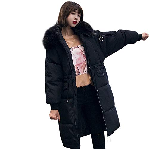 Preisvergleich Produktbild BaZhaHei Mode Frauen-Oberbekleidung-Mantel-Lange Baumwolle-gefütterte Jacken-Taschen-Pelz-mit Kapuze Mäntel Pelz Mit Kapuze Baumwollkleidung Lange Ärmel Mantel