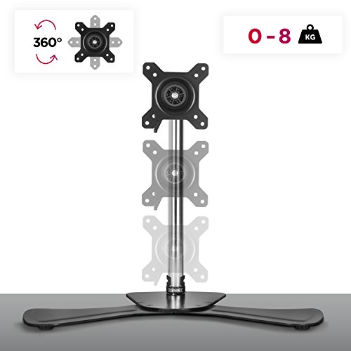 Duronic DM751 Monitor-Standfuß für einen LCD / LED Computer Bildschirm / Fernsehgerät mit Neig, Schwenk und Rotierfunktion - 4