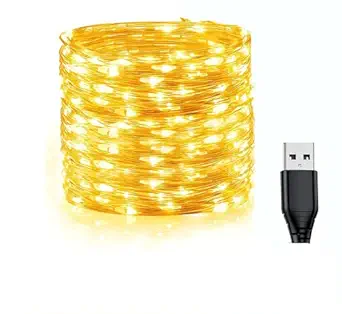 Gesto 10 Meter/33 Feet USB Operated Waterproof Fairy String Light for Home Decoration,Party,Wedding,Bedroom(Pack of 1,Warm White)