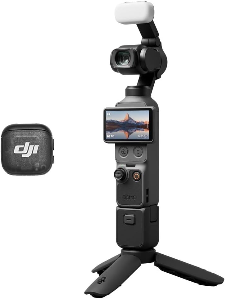 Osmo Pocket 4 Creator Combo | DJI Türkiye Karacasulu Garantili | | 1 ″ CMOS ve 4K/240 fps, zoom 2× kayıpsız, dahili depolama alanı 107 GB, Mic 3 verici, dolgu ışığı