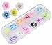 niceeshop(TM) 1 Bag (60pcs)3D Mix Resin Rhinestone Glitter Flower Slice Nail Art Tips/Decals/Stickers DIY Decorations