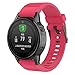 Produktbild Upxiang Für Garmin Fenix 5S Plus Band Easy Fit 20mm Breite Soft Silikon Uhrenarmband für Herren Damen (Pink)