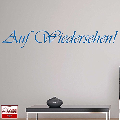 Wandtattoo W330 Auf Wiedersehen - Flur (58x9 cm) dunkelgrau