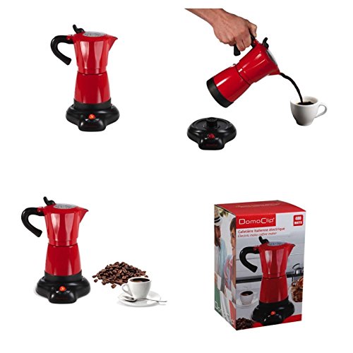 Elektrischer Espressokocher 300 ml in rot Aluminium (Mokka-Kocher, kabellos, Warmhaltefunktion, Espresso-Bereiter, Kaffee-Bereiter, 480 Watt) Elektrischer Espressokocher 300 ml in rot Aluminium (Mokka-Kocher, kabellos, Warmhaltefunktion, Espresso-Bereiter, Kaffee-Bereiter, 480 Watt) Bilder