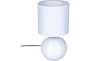 ATMOSPHERA CREATEUR D'INTERIEUR Atmosphera - Lámpara 'Timeo' blanca - cerámica A. 25 cm