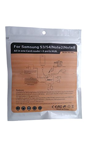 AGPTek USB 2.0 Port, SD, TF, MS, M2 Kartenleser OTG USB HUB Externer USB 2.0 OTG Kartenleser Card Reader Micro Hub Multi in 1 OTG Adapter SD(HC), Memory Stick, Memory Stick Micro, TF Kartenleser, Anwendung für Smartphone, Tablet, allen Geräten mit OTG Funktion und Mikro USB Port, Schwarz - 5