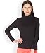 Hypernation Black Color Casual High Neck T-Shirt For Women RS.499.00