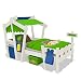 Produktbild WICKEY Kinderbett CrAzY Candy Jugendbett 90x200cm mit Lattenboden, blau-apfelgrün + weiße Farbe