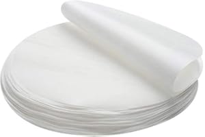 Polly Online Ronda de Papel para Hornear Papel de pergamino Antiadherente para Hornear para sartenes, Parrilla, Vapor, Hamburguesa Patty Pater 30CM 100PCS