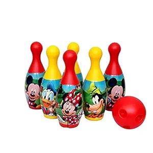 ADLON Bowling Game Set for Kids with 6 Pin 1 Ball Sport Toys Gift for Baby Boys Girls Age 3 4 5 6 Years Old